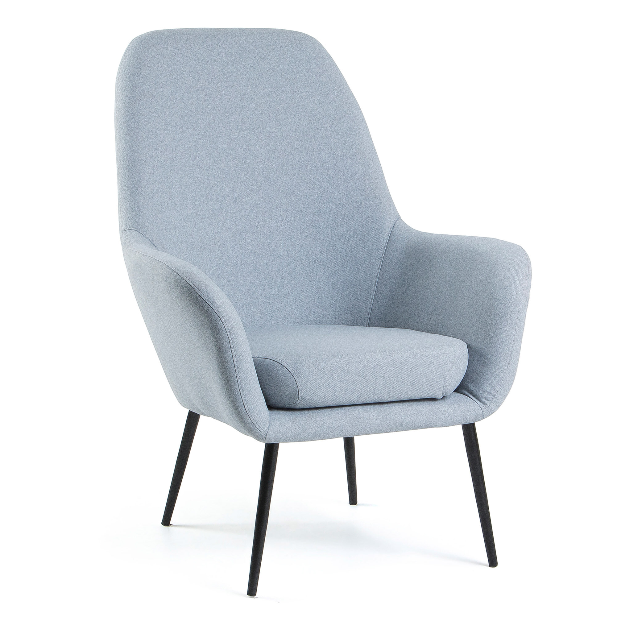 modder rouw Dhr Kave Home fauteuil 'Alegria', kleur lichtblauw - Meubelmooi.nl